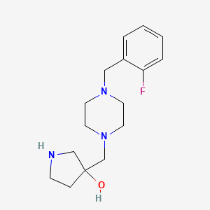 3-{[4-(2-fluorobenzyl)-1-piperazinyl]methyl}-3-pyrrolidinol dihydrochloride