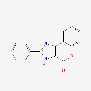 molecular formula C16H10N2O2 B5609012 2-苯基色薴[3,4-d]咪唑-4(1H)-酮 