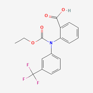molecular formula C17H14F3NO4 B560905 2-{(Ethoxycarbonyl)[3-(trifluoromethyl)phenyl]amino}benzoic acid CAS No. 108766-24-1