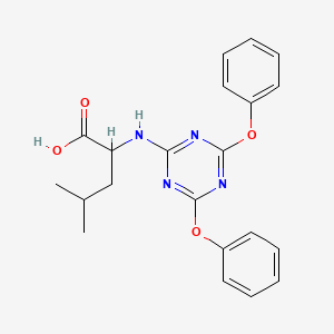 N-(4,6-diphenoxy-1,3,5-triazin-2-yl)leucine