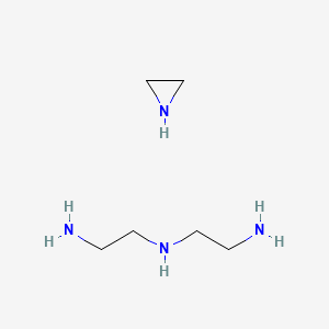 molecular formula C6H18N4 B560907 1,2-Ethanediamine, N-(2-aminoethyl)-, polymer with aziridine CAS No. 106899-94-9