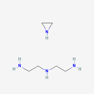 molecular formula C6H18N4 B560907 N'-(2-aminoethyl)ethane-1,2-diamine;aziridine CAS No. 106899-94-9