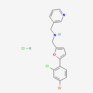 {[5-(4-bromo-2-chlorophenyl)-2-furyl]methyl}(3-pyridinylmethyl)amine hydrochloride