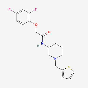 molecular formula C18H20F2N2O2S B5609108 2-(2,4-difluorophenoxy)-N-[1-(2-thienylmethyl)-3-piperidinyl]acetamide 