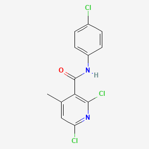 2,6-dichloro-N-(4-chlorophenyl)-4-methylnicotinamide