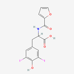 molecular formula C14H11I2NO5 B5609135 N-2-furoyl-3,5-diiodotyrosine 