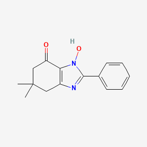 molecular formula C15H16N2O2 B5609136 3-Hydroxy-6,6-dimethyl-2-phenyl-5,7-dihydrobenzimidazol-4-one 