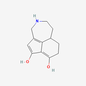 molecular formula C12H15NO2 B560914 1H-Indeno[1,7-cd]azepine-6,7-diol, 2,3,4,8,9,9a-hexahydro- CAS No. 108365-68-0