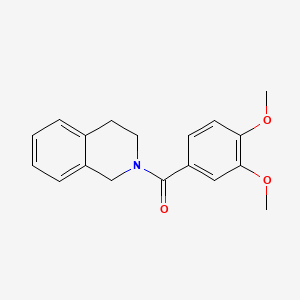 molecular formula C18H19NO3 B5609147 2-(3,4-二甲氧基苯甲酰)-1,2,3,4-四氢异喹啉 