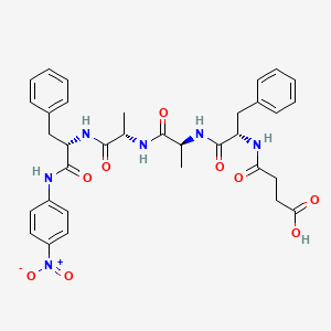 molecular formula C34H38N6O9 B560915 Suc-Phe-Ala-Ala-Phe-pNA CAS No. 110906-89-3