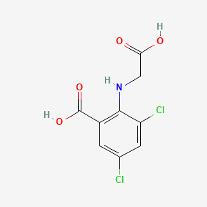 molecular formula C9H7Cl2NO4 B560917 3,5_dichloro-N-(carboxymethyl)anthranilic acid CAS No. 101724-29-2