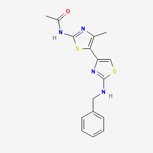 molecular formula C16H16N4OS2 B5609198 N-[2-(benzylamino)-4'-methyl-4,5'-bi-1,3-thiazol-2'-yl]acetamide 