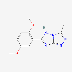 6-(2,5-dimethoxyphenyl)-3-methyl-5H-[1,2,4]triazolo[4,3-b][1,2,4]triazole