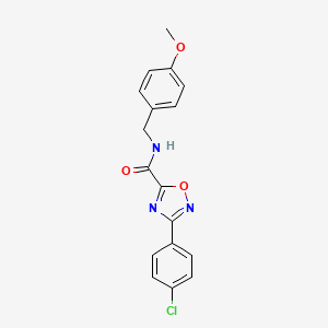 3-(4-chlorophenyl)-N-(4-methoxybenzyl)-1,2,4-oxadiazole-5-carboxamide