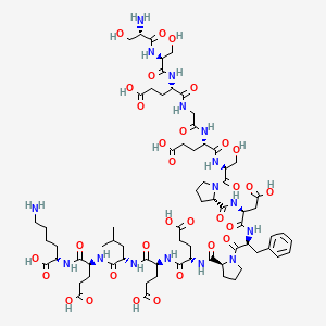 molecular formula C71H106N16O31 B560926 Prepro VIP (156-170) (human) CAS No. 107902-86-3