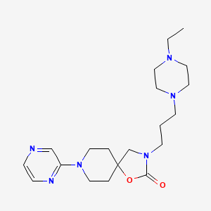 3-[3-(4-ethylpiperazin-1-yl)propyl]-8-pyrazin-2-yl-1-oxa-3,8-diazaspiro[4.5]decan-2-one