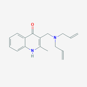 3-[(diallylamino)methyl]-2-methyl-4-quinolinol