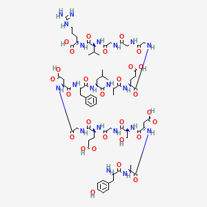 molecular formula C72H106N20O28 B560929 (Tyr0)-fibrinopeptide A CAS No. 103226-11-5