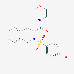 2-[(4-methoxyphenyl)sulfonyl]-3-(4-morpholinylcarbonyl)-1,2,3,4-tetrahydroisoquinoline