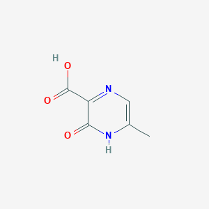 molecular formula C6H6N2O3 B056093 3-Hydroxy-5-methylpyrazine-2-carboxylic acid CAS No. 120992-57-6
