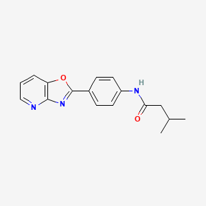 3-methyl-N-(4-[1,3]oxazolo[4,5-b]pyridin-2-ylphenyl)butanamide