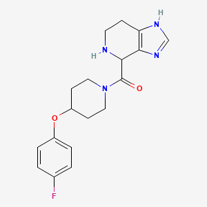 4-{[4-(4-fluorophenoxy)-1-piperidinyl]carbonyl}-4,5,6,7-tetrahydro-1H-imidazo[4,5-c]pyridine dihydrochloride