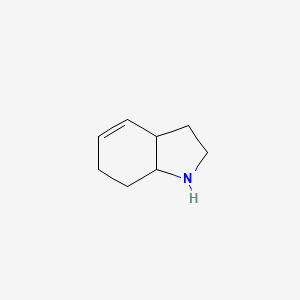molecular formula C8H13N B560941 2,3,3a,6,7,7a-hexahydro-1H-indole CAS No. 100859-68-5