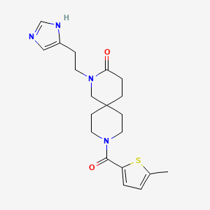 2-[2-(1H-imidazol-4-yl)ethyl]-9-[(5-methyl-2-thienyl)carbonyl]-2,9-diazaspiro[5.5]undecan-3-one