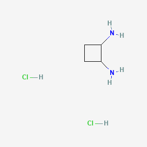 molecular formula C4H12Cl2N2 B560944 Cyclobutane-1,2-diamine;dihydrochloride CAS No. 100959-95-3