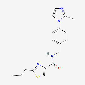 N-[4-(2-methyl-1H-imidazol-1-yl)benzyl]-2-propyl-1,3-thiazole-4-carboxamide