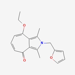 8-ethoxy-2-(2-furylmethyl)-1,3-dimethylcyclohepta[c]pyrrol-4(2H)-one