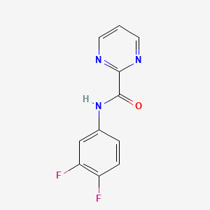 molecular formula C11H7F2N3O B5609463 N-(3,4-difluorophenyl)-2-pyrimidinecarboxamide 