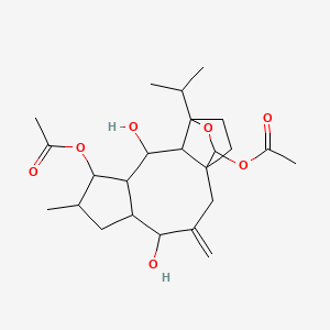 molecular formula C24H36O7 B560948 Fusicoplagin C CAS No. 101390-90-3