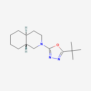 (4aS*,8aR*)-2-(5-tert-butyl-1,3,4-oxadiazol-2-yl)decahydroisoquinoline