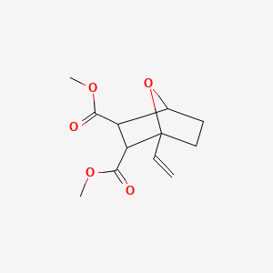 molecular formula C12H16O5 B560950 1-Vinyl-7-oxabicyclo[2.2.1]heptane-2,3-dicarboxylic acid dimethyl ester CAS No. 19665-38-4