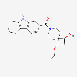 (1R*,3S*)-3-ethoxy-7-(2,3,4,9-tetrahydro-1H-carbazol-7-ylcarbonyl)-7-azaspiro[3.5]nonan-1-ol