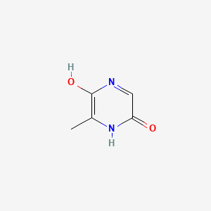 molecular formula C5H6N2O2 B560955 5-hydroxy-3-methylpyrazin-2(1H)-one CAS No. 102694-22-4