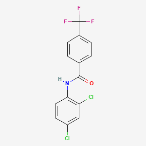 molecular formula C14H8Cl2F3NO B5609559 N-(2,4-dichlorophenyl)-4-(trifluoromethyl)benzamide 