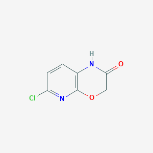 molecular formula C7H5ClN2O2 B560958 7-Chloro-2H-pyrido[2,3-B]-1,4-oxazin-3(4H)-one CAS No. 105544-39-6