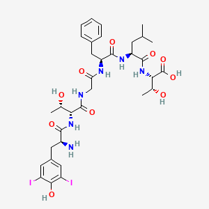 molecular formula C34H46I2N6O10 B560959 (3,5-Diiodo-tyr1)-dtlet CAS No. 103213-63-4