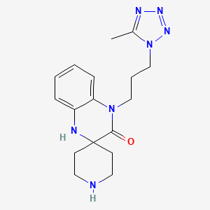 4'-[3-(5-methyl-1H-tetrazol-1-yl)propyl]-1',4'-dihydro-3'H-spiro[piperidine-4,2'-quinoxalin]-3'-one hydrochloride