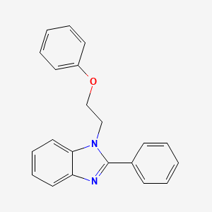 molecular formula C21H18N2O B5609623 1-(2-phenoxyethyl)-2-phenyl-1H-benzimidazole 