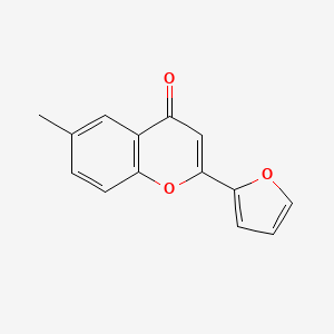 molecular formula C14H10O3 B5609630 2-(2-furyl)-6-methyl-4H-chromen-4-one 