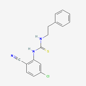 N-(5-chloro-2-cyanophenyl)-N'-(2-phenylethyl)thiourea