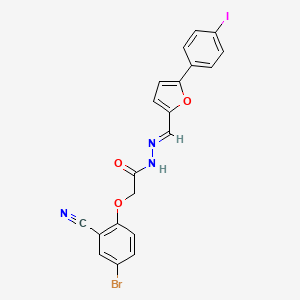 2-(4-bromo-2-cyanophenoxy)-N'-{[5-(4-iodophenyl)-2-furyl]methylene}acetohydrazide