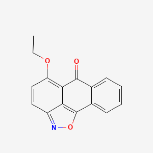 molecular formula C16H11NO3 B5609697 5-ethoxy-6H-anthra[1,9-cd]isoxazol-6-one 