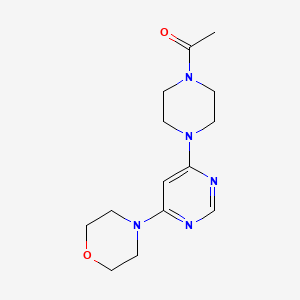 4-[6-(4-acetyl-1-piperazinyl)-4-pyrimidinyl]morpholine