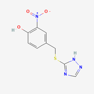 2-nitro-4-[(4H-1,2,4-triazol-3-ylthio)methyl]phenol