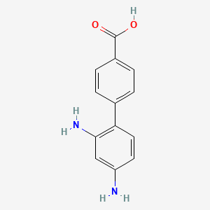 molecular formula C13H8N2O6 B560972 4-(2,4-Diaminophenyl)benzoic acid CAS No. 105868-35-7