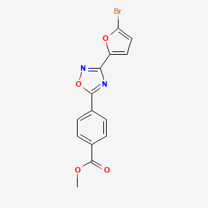 methyl 4-[3-(5-bromo-2-furyl)-1,2,4-oxadiazol-5-yl]benzoate